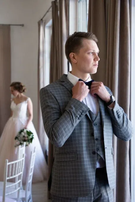 Groom's preparations for the wedding day