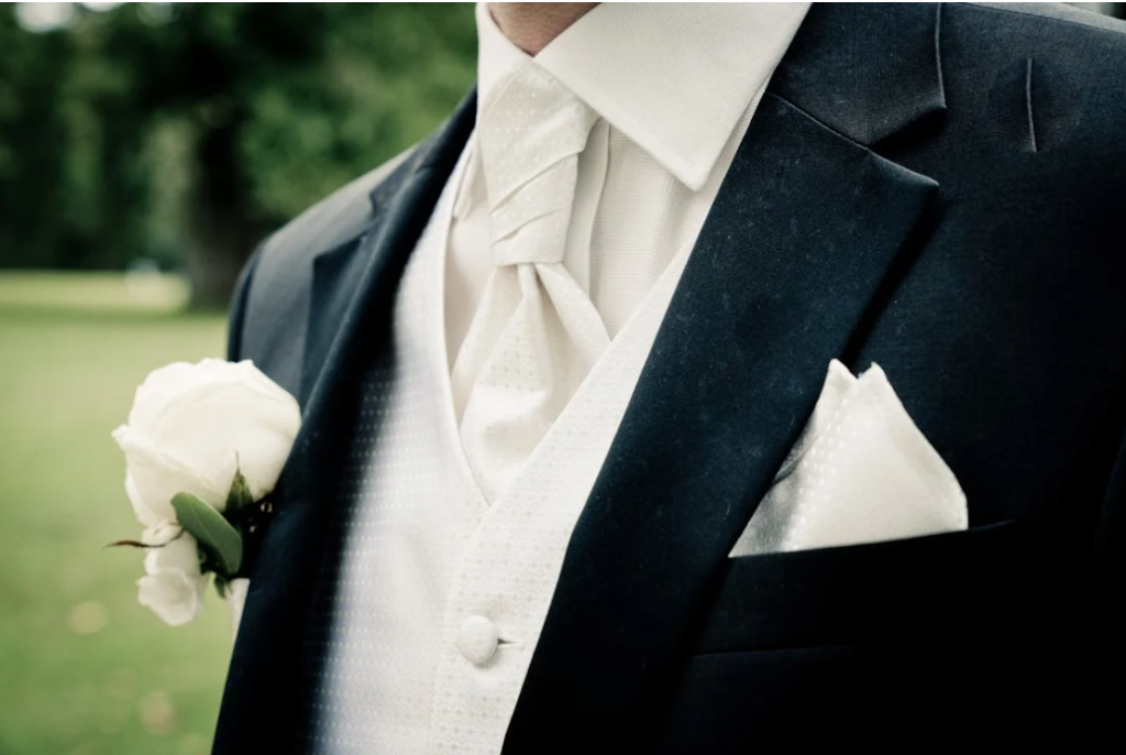 Groom's suit pocket squares