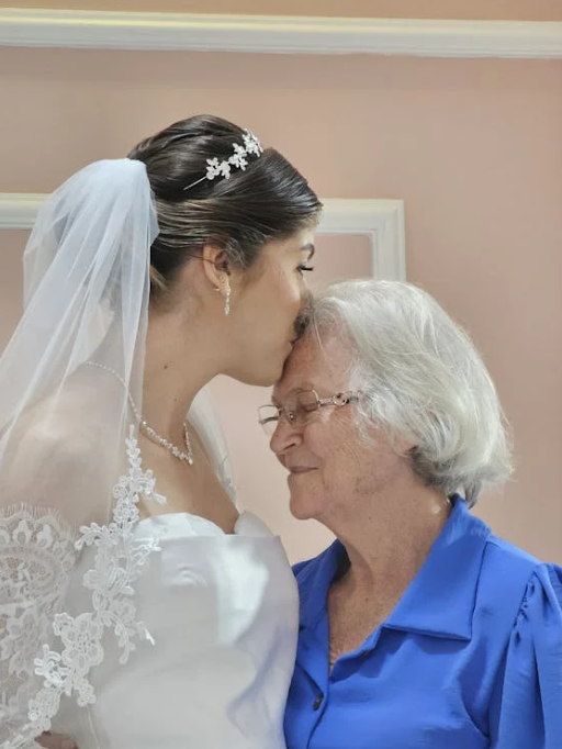 Bride's grandmother's dress