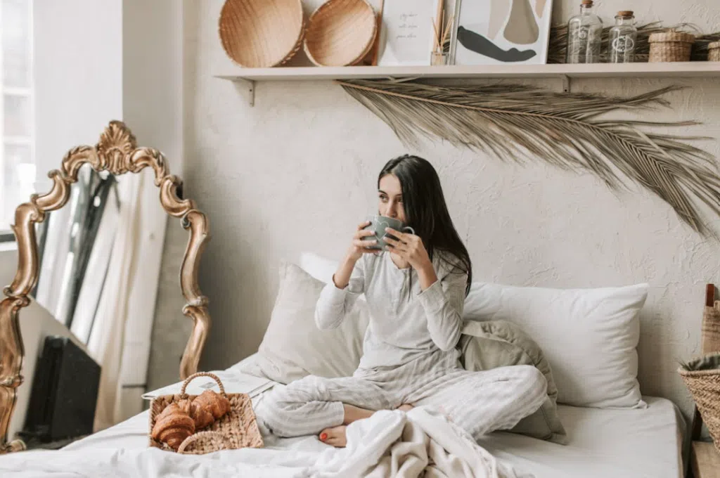 Home pajamas for the bride