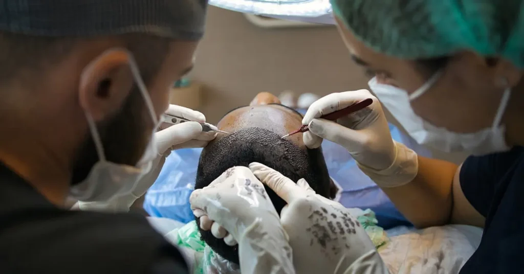Hair transplant is a common surgery for people who suffer from androgenic alopecia.