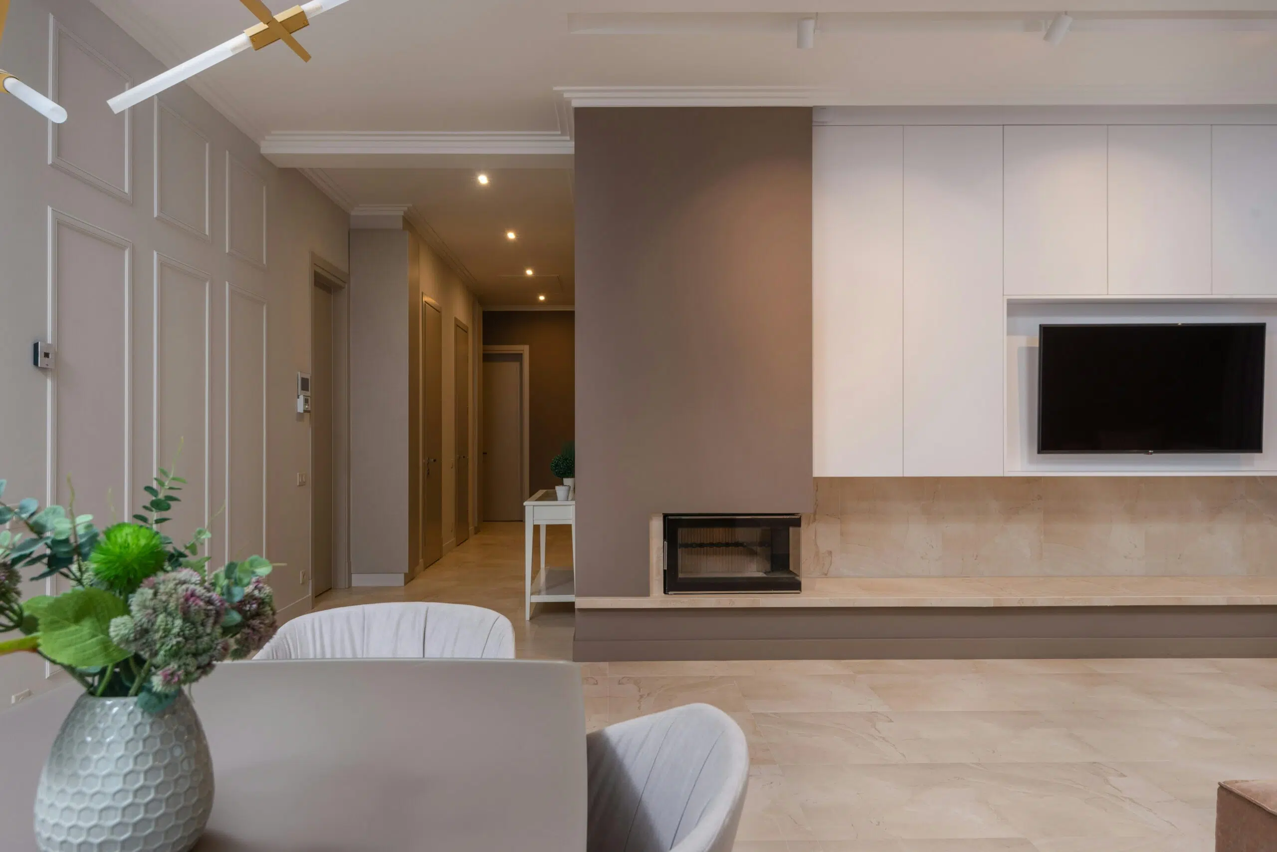 تصميم لديكور تلفزيون مودرن